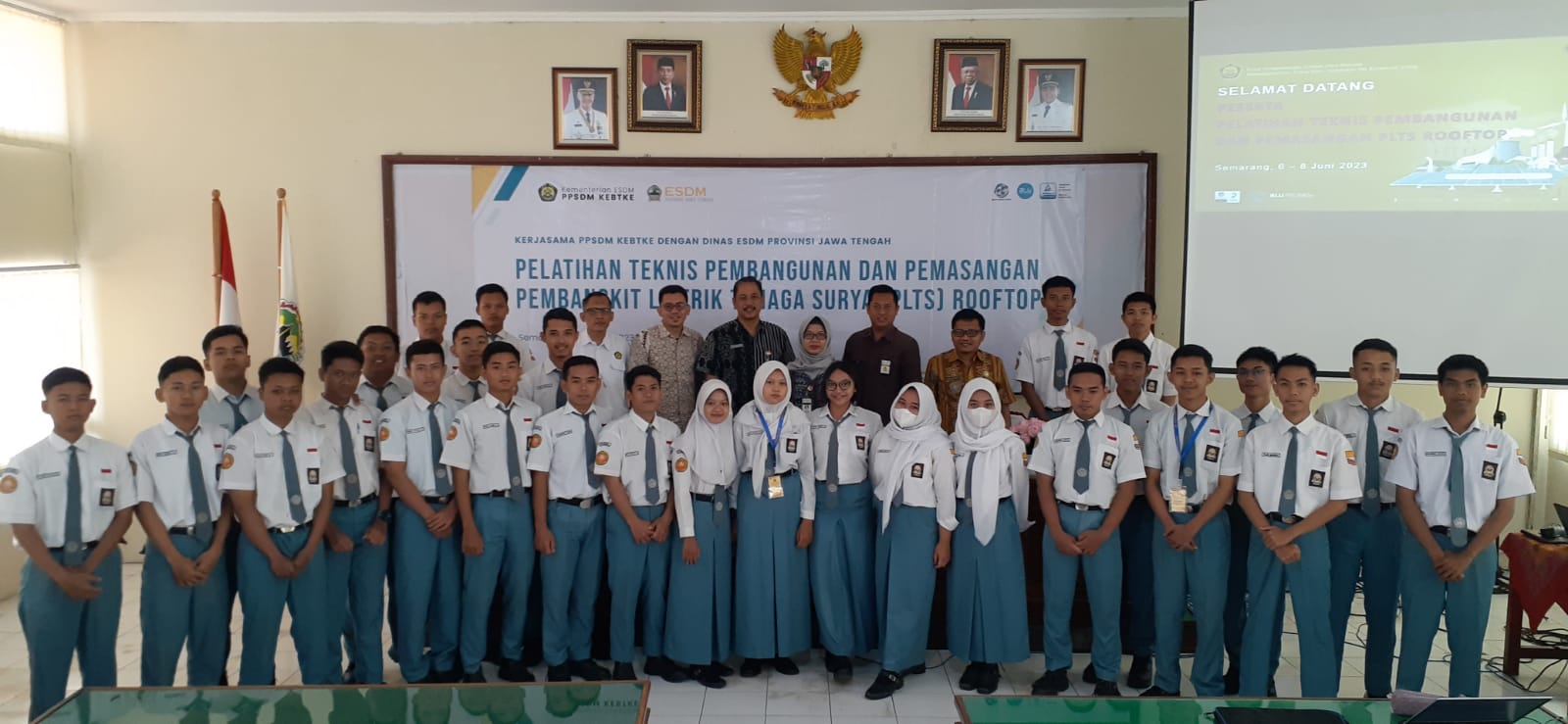 Bekerjasama Dinas ESDM Provinsi Jawa Tengah, PPSDM KEBTKE  Selenggarakan Pelatihan PLTS Rooftop
